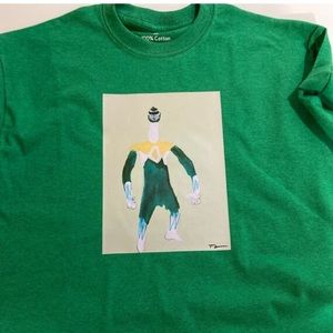 Art on Fabric Green Power Ranger Tee